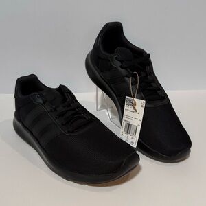 Adidas Lite Racer 3.0 Men’s 9.5 Triple Black Running Sneakers NWT
